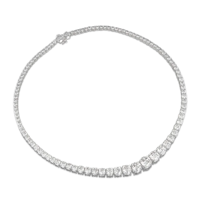 Dreamy moonstone necklaces -Kwiat Graduated Diamond Necklace, 20.97 Carats