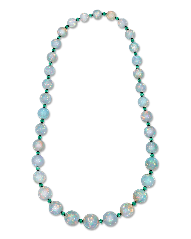 Cosmic charm necklaces -Ethiopian Opal Bead Necklace, 680.00 Carats