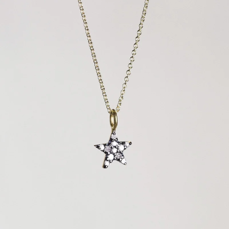 Holy cross necklaces -Diamond Little Star Necklace