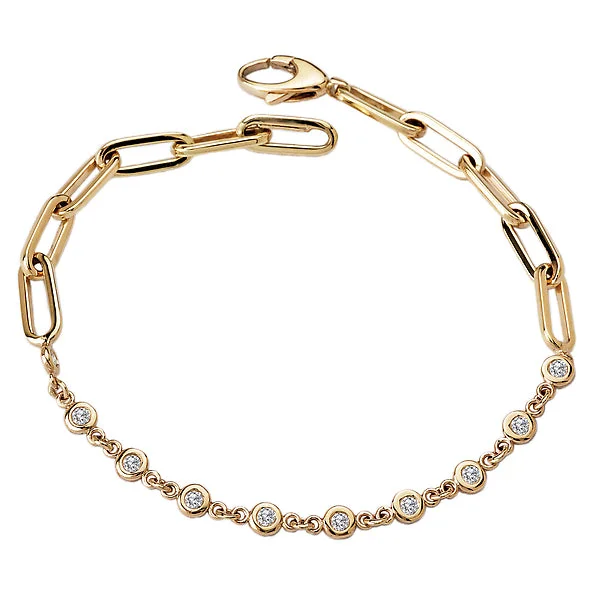 Ladies snug fit bracelets -Ladies Fashion Diamond Bracelet