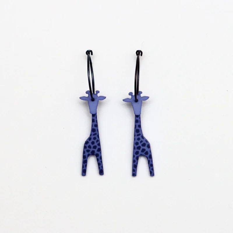 Ladies Earrings with Yellow Heliodor-Lene Lundberg K-Form Lilac Giraffe Earrings