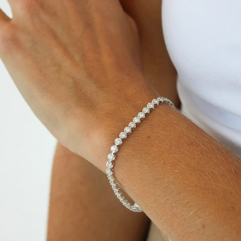 Ladies team unity bracelets -Must See Illusion Tennis Bracelet (M)