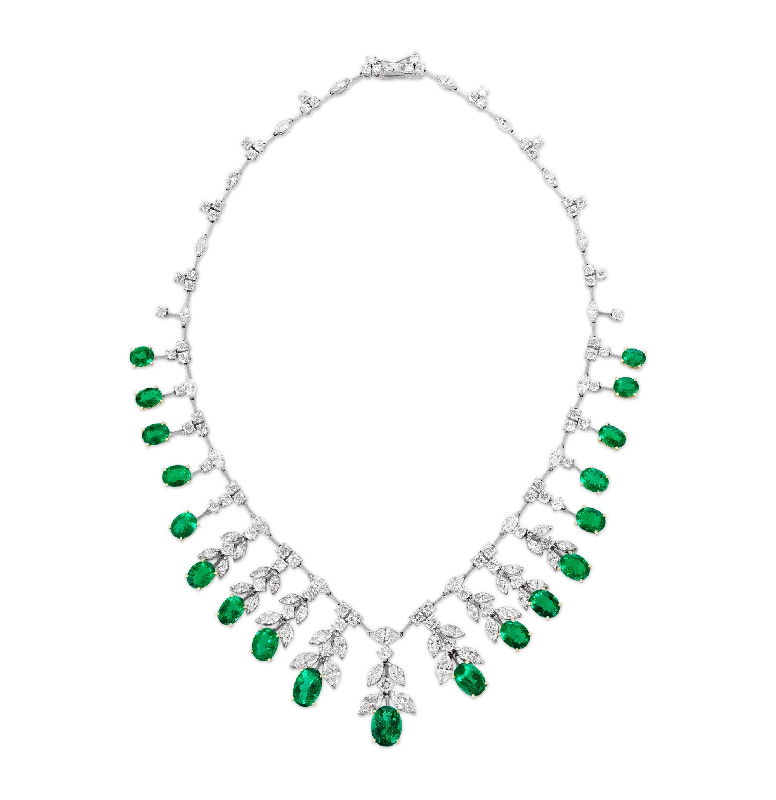 Sunbeam shine necklaces -Colombian Emerald Necklace, 24.37 carats