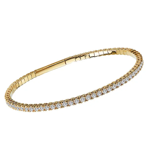 Ladies everlasting wear bracelets -Ladies Fashion Diamond Flexible Bangle Bracelet