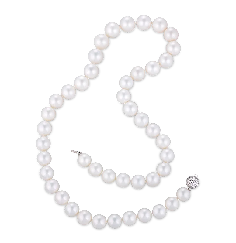 Circular gleam necklaces -South Sea Pearl Opera Necklace