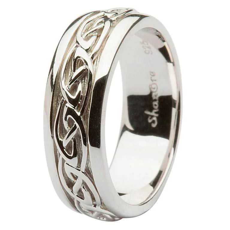 Ladies Rings with Ruby Zoisite-Gents Silver Celtic Knot Ring