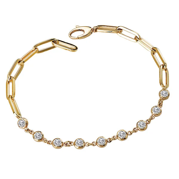 Ladies zen peace bracelets -Ladies Fashion Diamond Bracelet