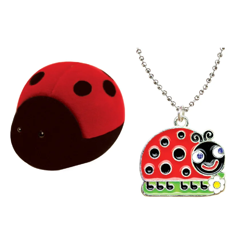 Eastern mystique necklaces -Kids Ladybug Necklace