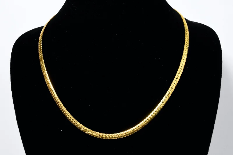 Key charm necklaces -Gold Vermeil Chain Link Necklace - 18"