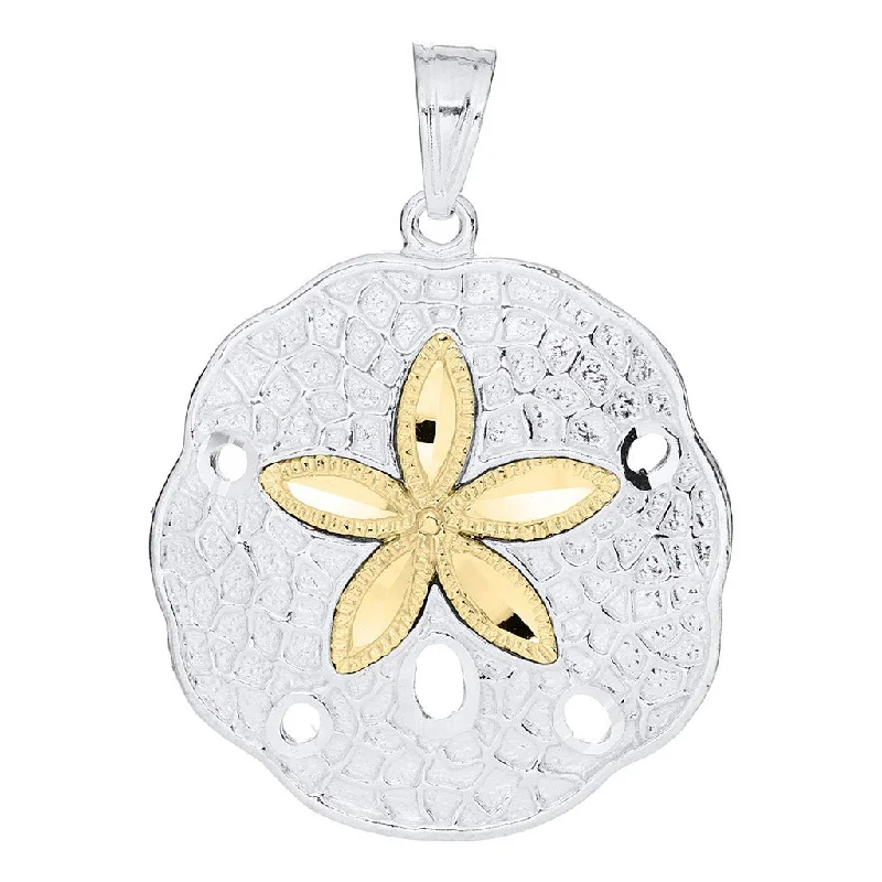 Victorian bloom necklaces -LeStage® Cape Cod : Sand Dollar Two Tone Necklace