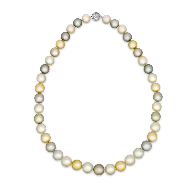 Autumn hue necklaces -Tiffany & Co. Multicolor South Sea Pearl Necklace