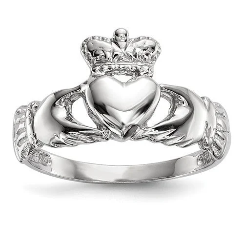 Ladies Rings Gift Spark-14k Gold Claddagh Ring