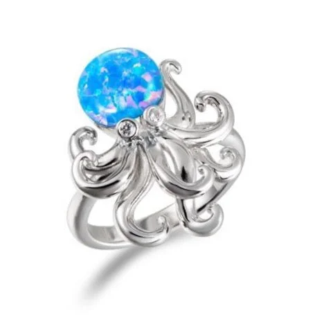 Ladies Rings for Bestie Shine-Opal Kraken Ring by Alamea