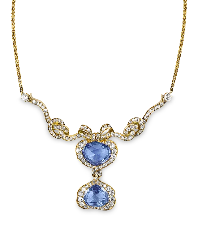 Festive flair necklaces -Tiffany & Co. Kashmir Sapphire Necklace, 10.25 Carats