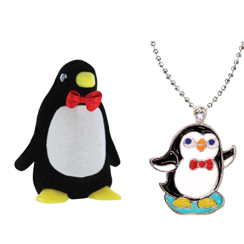 Calm blue necklaces -Kids Penguin Necklace