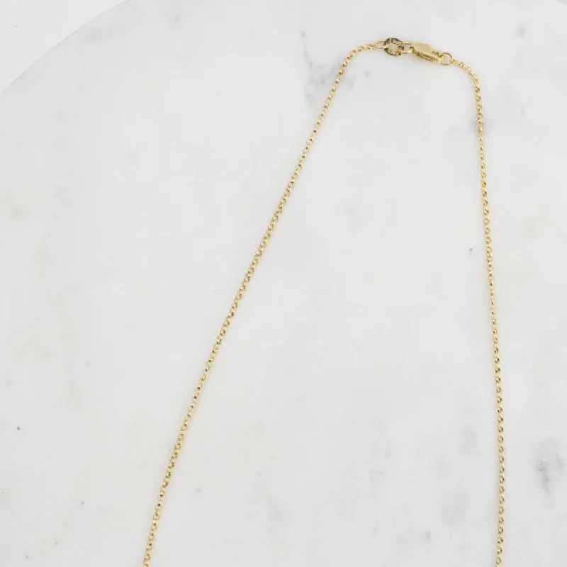 Country grace necklaces -Estate Collection Necklace 14K Yellow Gold Rolo Chain