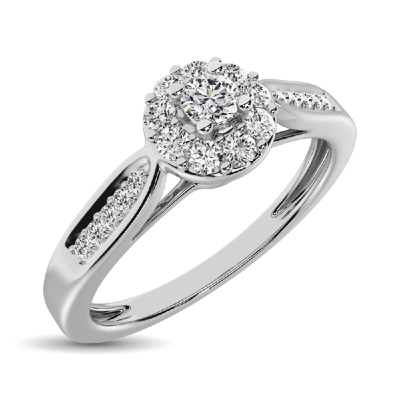 Ladies Rings for Dream Shine-10K White Gold 1/4 Ctw Diamond Promise Ring