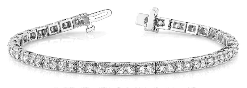 Ladies throwback retro bracelets -Vintage Diamond Bracelet