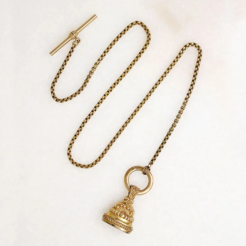 Ethnic weave necklaces -Lariat Necklace with T-Bar & Fob by Ancient Influences