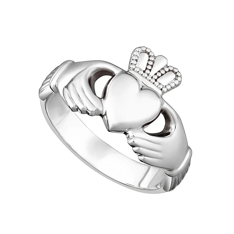 Ladies Rings for Daily Shine-Gents Heavy Claddagh Ring (5.55 Grams)