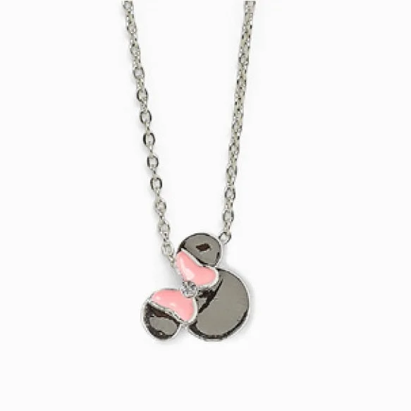 Zen harmony necklaces -Disney Pura Vida Minnie with Pink Bow Pendant Necklace