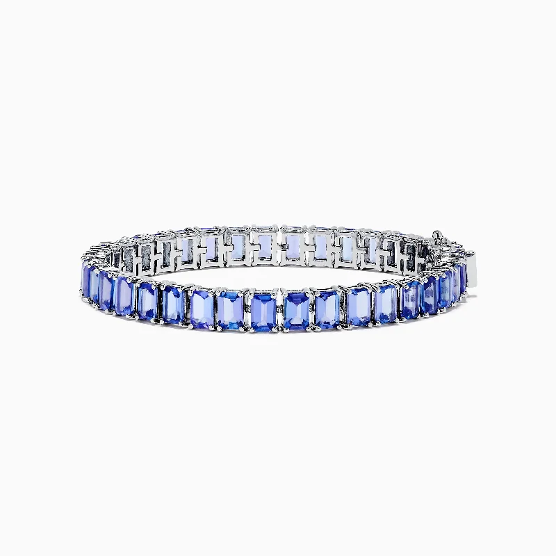 Ladies fauna inspired bracelets -Nahla Siri Sterling Silver Tanzanite Bracelet