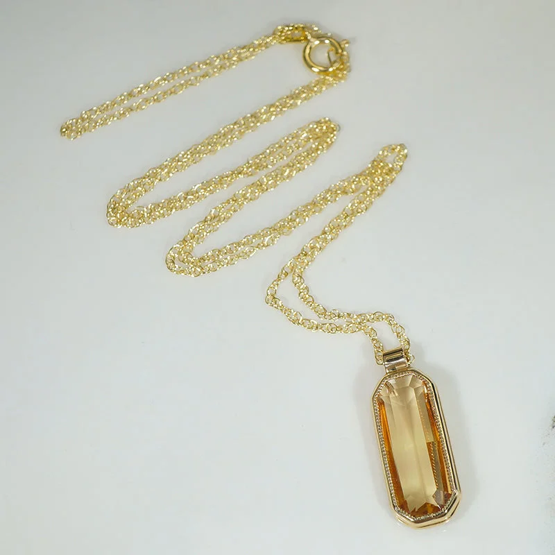 Coin shine necklaces -Outstanding Imperial Topaz Necklace by 720