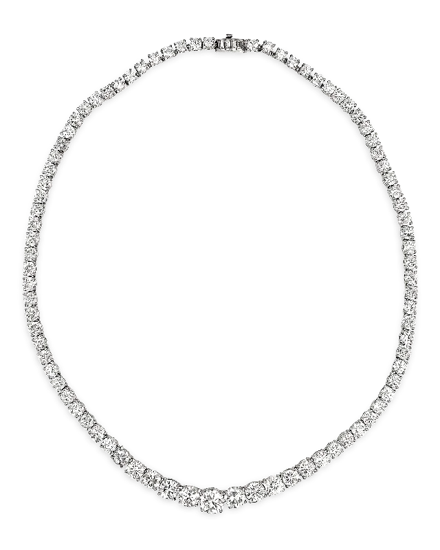 Birthday charm necklaces -Diamond Rivière Necklace, 25.00 Carats