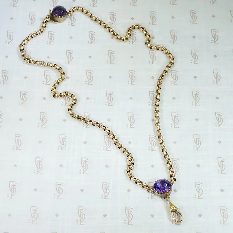 Galaxy gleam necklaces -Cut Back Collet Set Amethyst Necklace by Ancient Influences