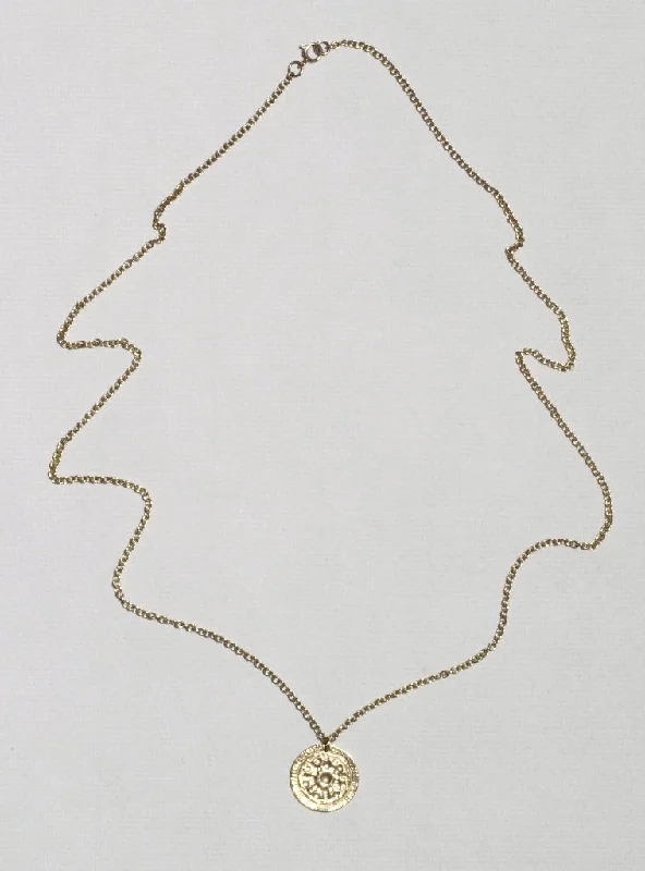 Spiritual whisper necklaces -9ct Gold Medal Necklace