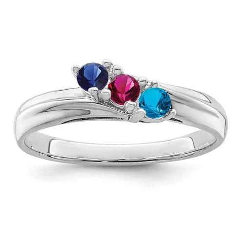 Ladies Rings for Office Spark-Mother's Family Birthstone Ring