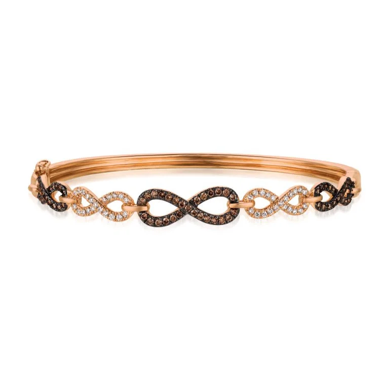 Ladies empowering glow bracelets -Le Vian 14K Strawberry Gold Bangle