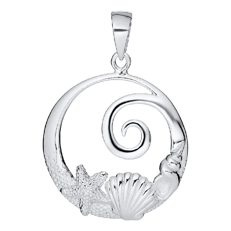 Fine thread necklaces -LeStage® Cape Cod : Evening Tide - Sealife Pendant Necklace