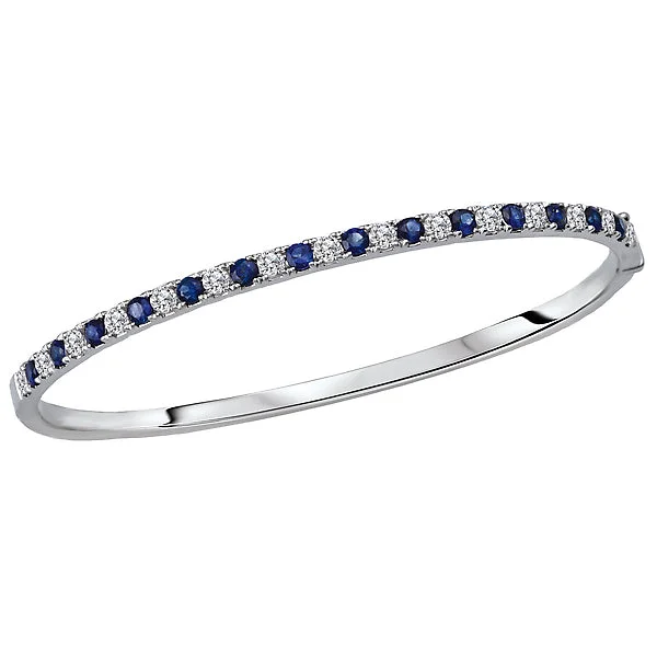 Ladies inscribed personalized bracelets -Ladies Diamond Hinged Bangle