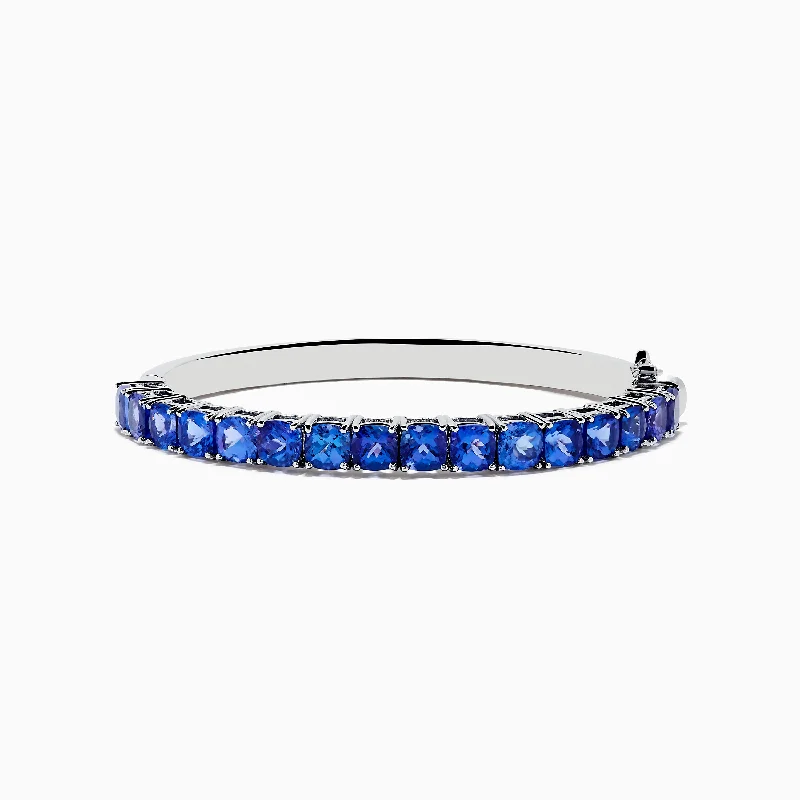 Ladies multicolored prism bracelets -Nahla Siri 925 Silver Tanzanite Bangle